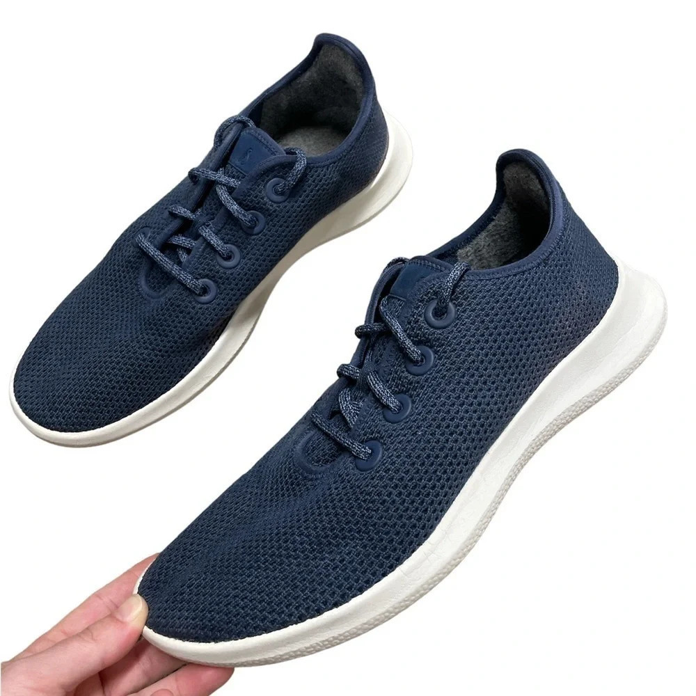 Allbirds Men's Tree Runners Marine Blue (White Sole) size 11 - Picture 5 of 15